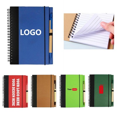 Eco Hardcover Journal & Pen (5"X7")